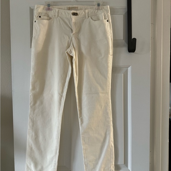 MICHAEL KORS Corduroy Jeans Size 4 Cream - Picture 1 of 15